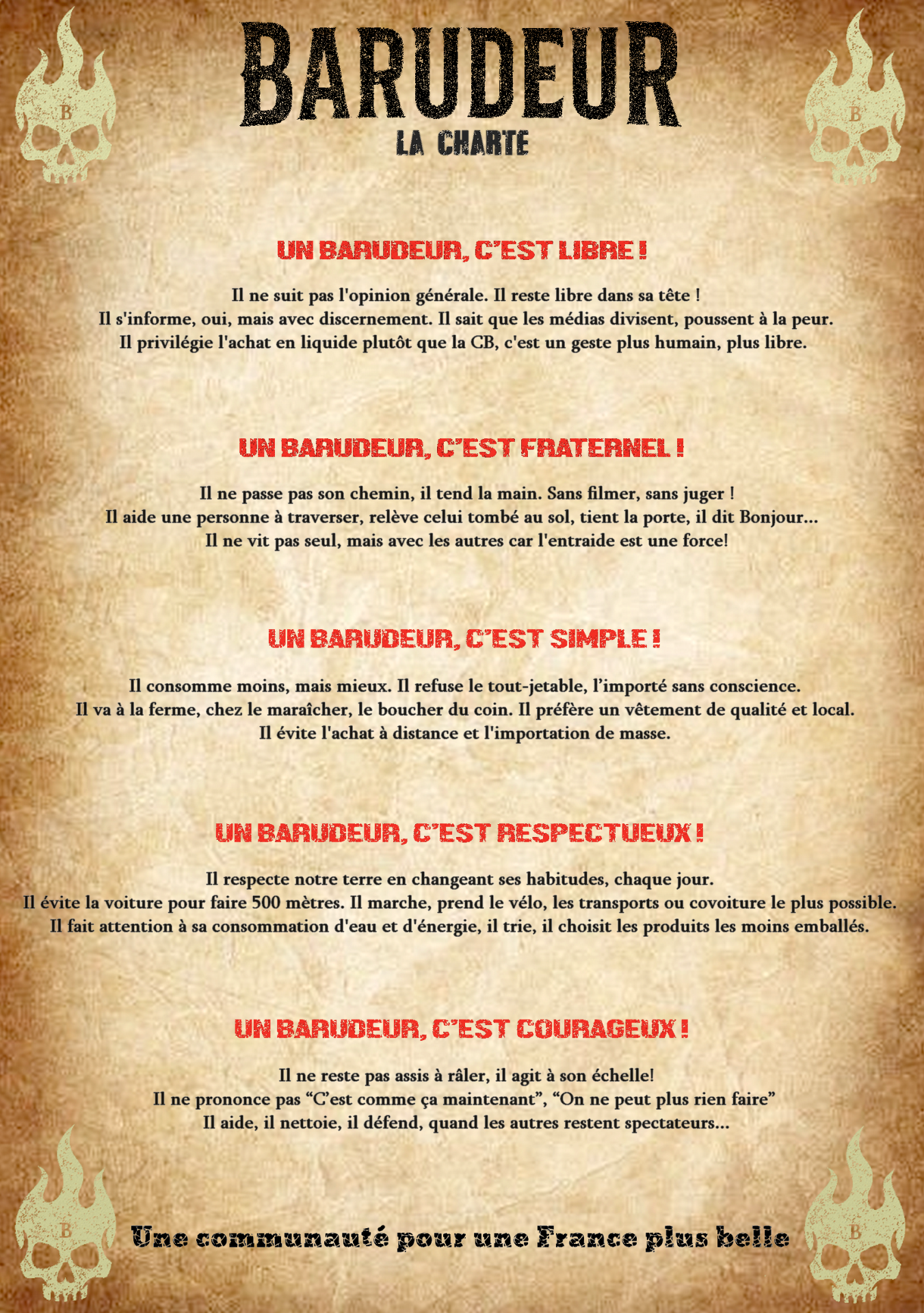 La charte du Barudeur